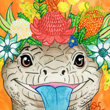 Blue-tongue Lizard Art Print | Australian Wildlife Wall Art
