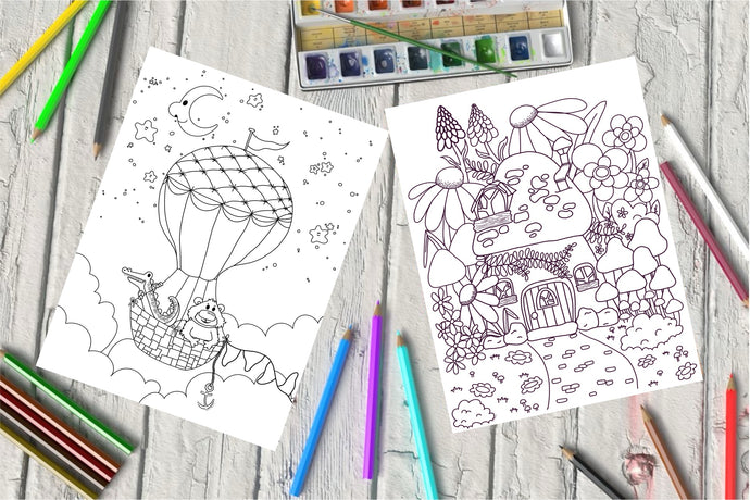 Whimsical Sami Sparrow Colouring Pack 1