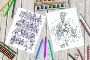 Halloween Magic Colouring Pack