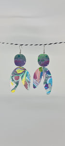 Flow Painted Canvas Earrings 14