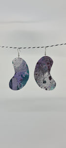 Galaxy Painted Canvas Earrings 3