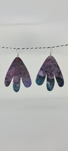 Galaxy Painted Canvas Earrings